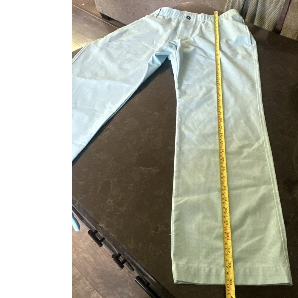 Under Armour Mens Golf Pants 38x30 Light Green Aqua Blue Performance Trousers